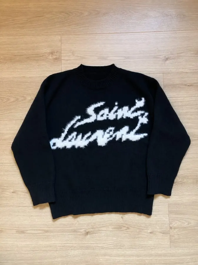 Pull YSL mohair — après VintShot